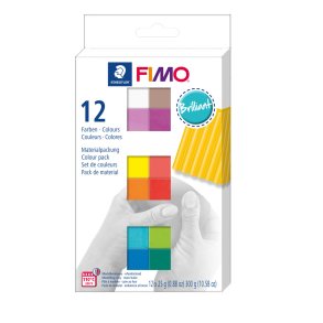 Fimo Soft St 12 X ½ Blokke Brilliant
